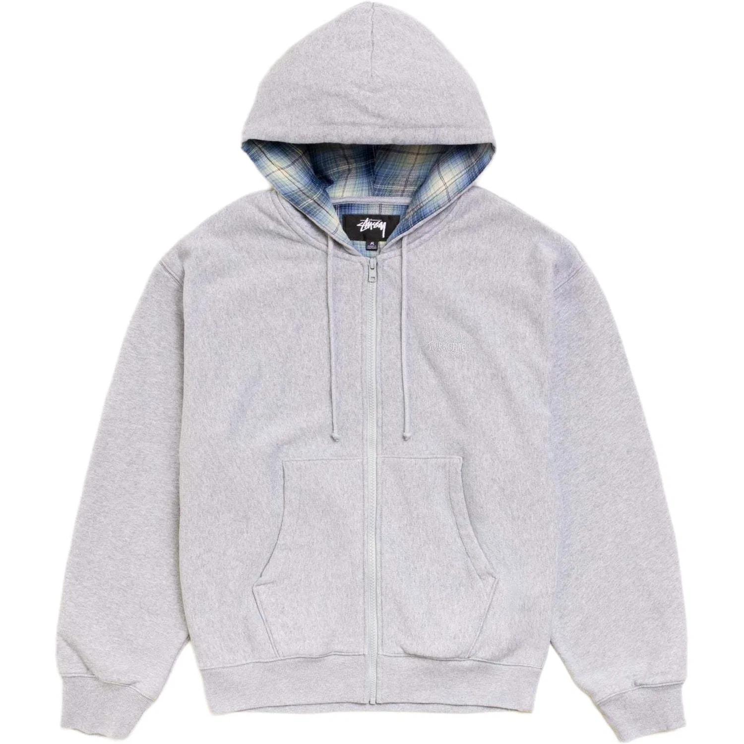 Детский худи с капюшоном средней посадки Stussy, Gray