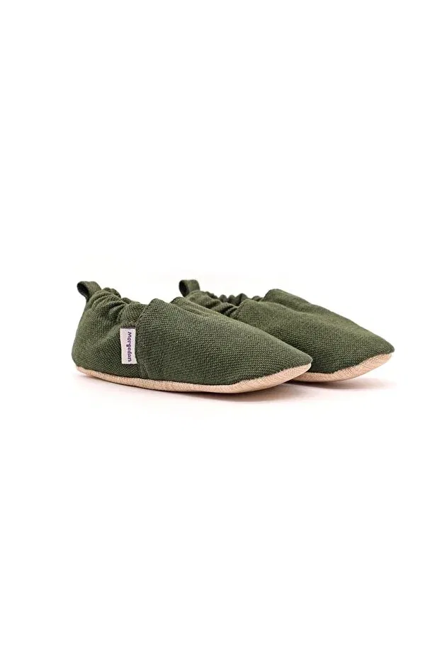 Детские пинетки джинсовые с горошком Morgedan, Green