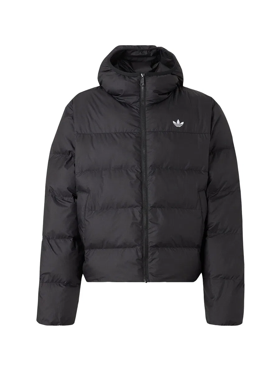 Зимняя куртка ADIDAS ORIGINALS 'HOODED REGEN' черного цвета