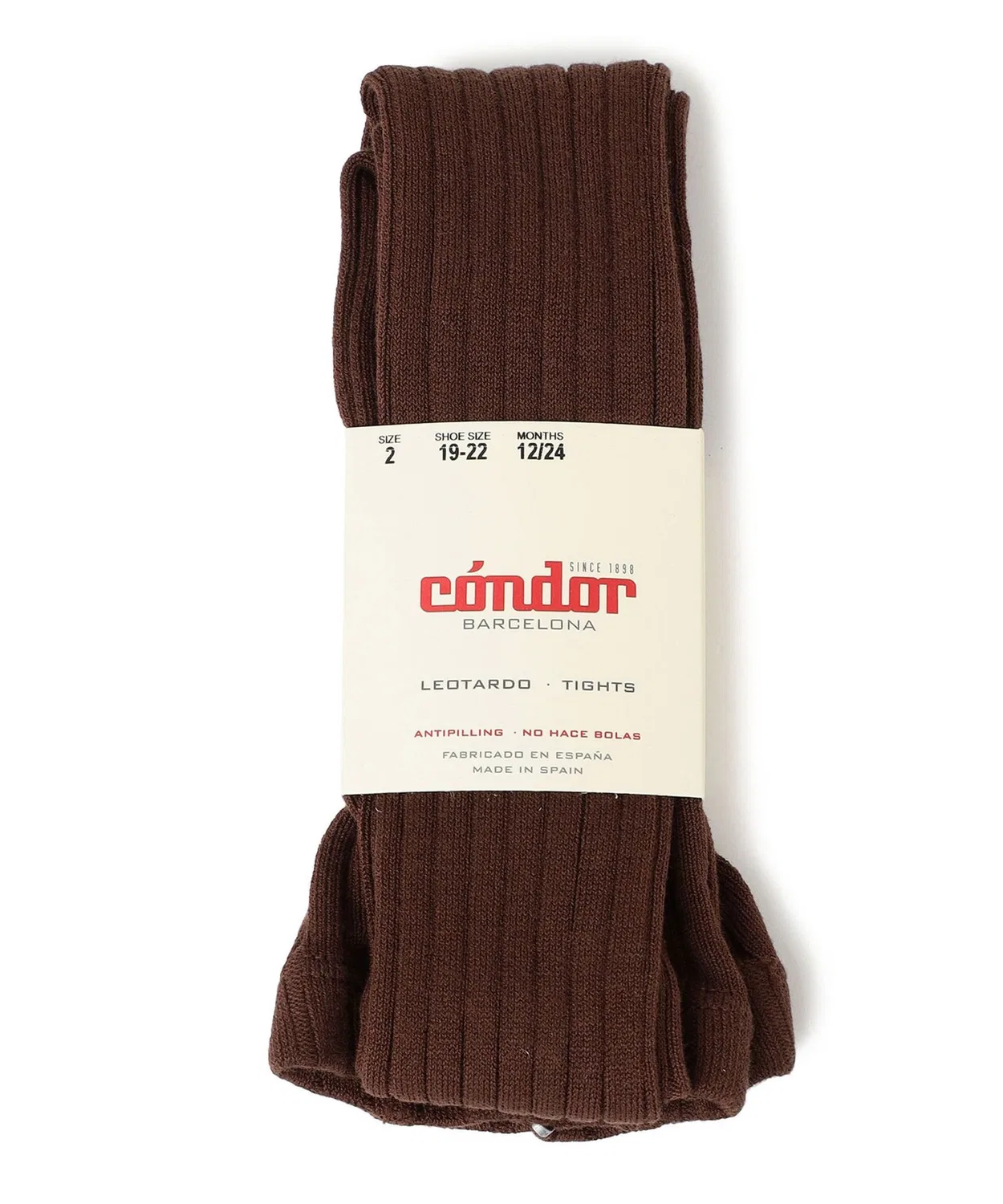 Детские колготки с широкой резинкой, модель Wide Rib Basic SHIPS, Dark Brown