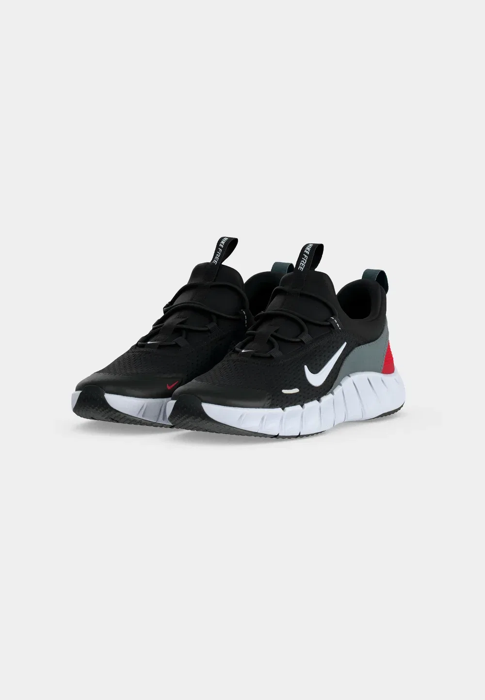Унисекс кроссовки Free ride для бега по улицам Nike Performance, Black/White/Cool Grey/University Red — фото 3