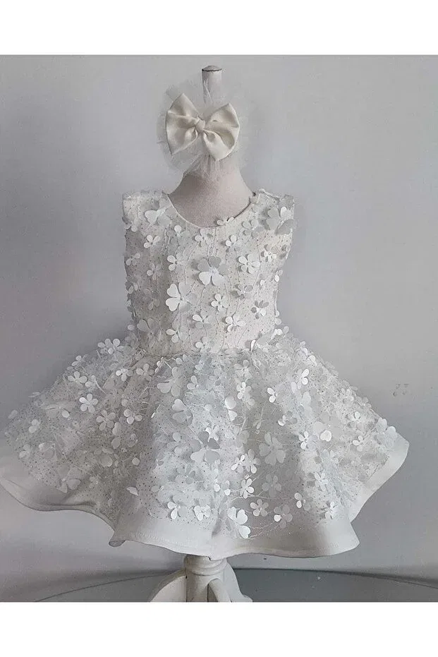 Детское платье для девочек хлопковое Gold Tekstil, White
