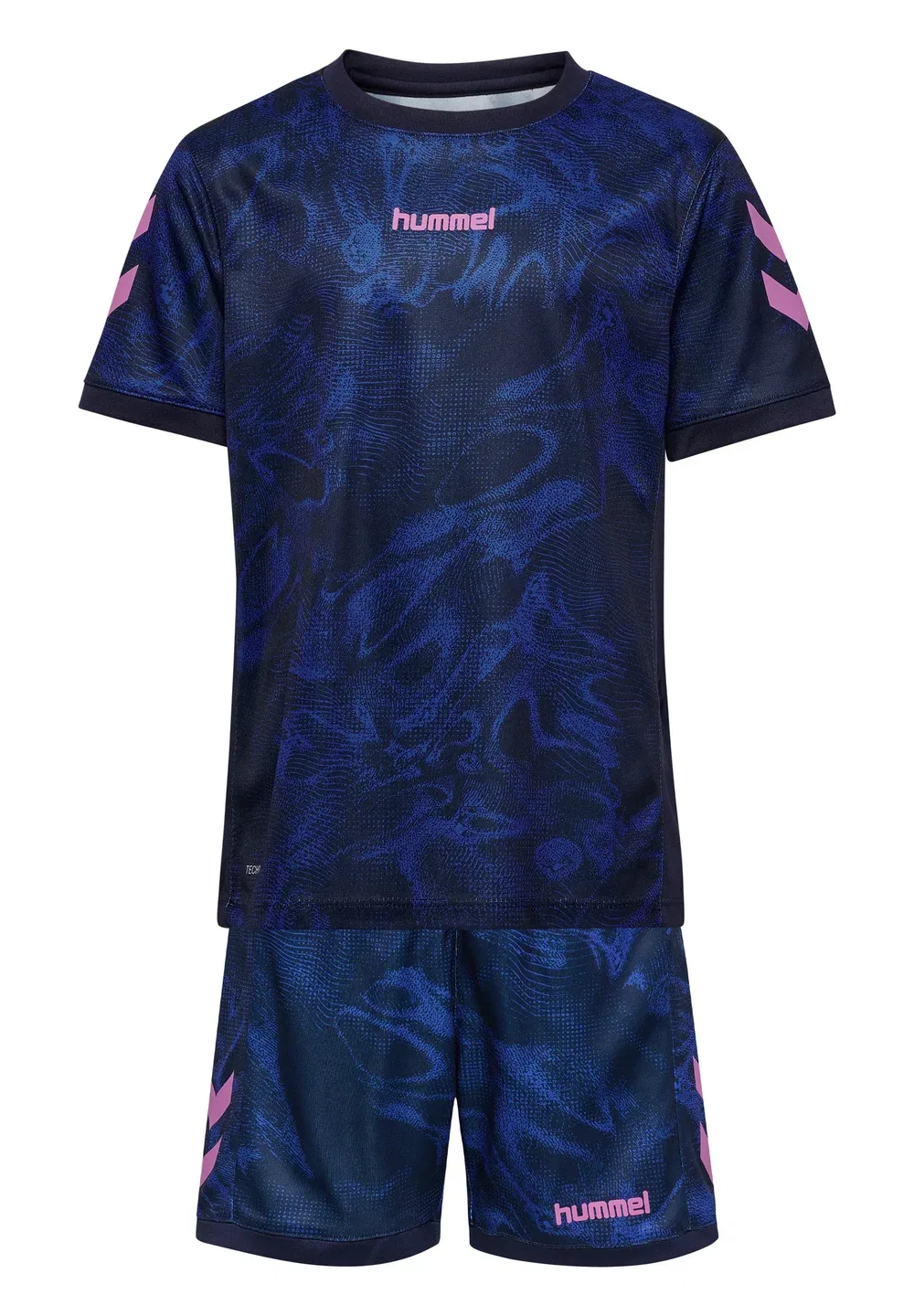 Детский спортивный костюм Hmlblaze club 26 с графическим принтом, унисекс Hummel, Marine Dazzling Blue