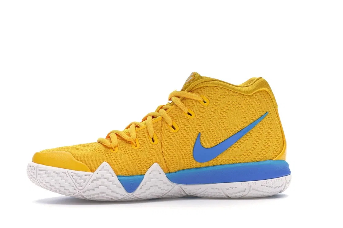 Детские кроссовки для мальчиков с длинным шнурком Nike Kyrie 4 Kix, Amarillo/Multi-Color — фото 3