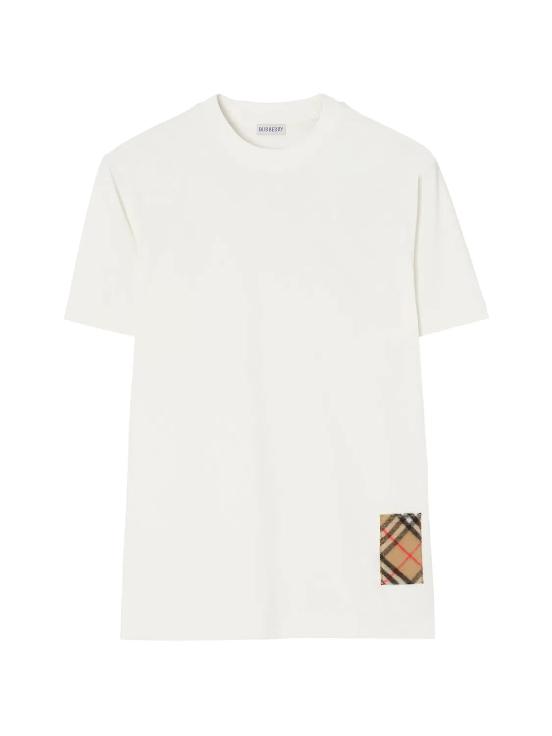 Кашемировая футболка с нашивкой Burberry, белый