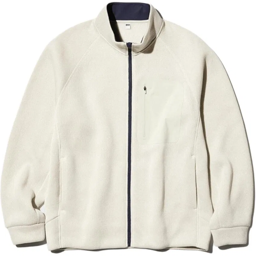 Мужское пальто с воротником-стойкой Ivory UNIQLO, Ivory