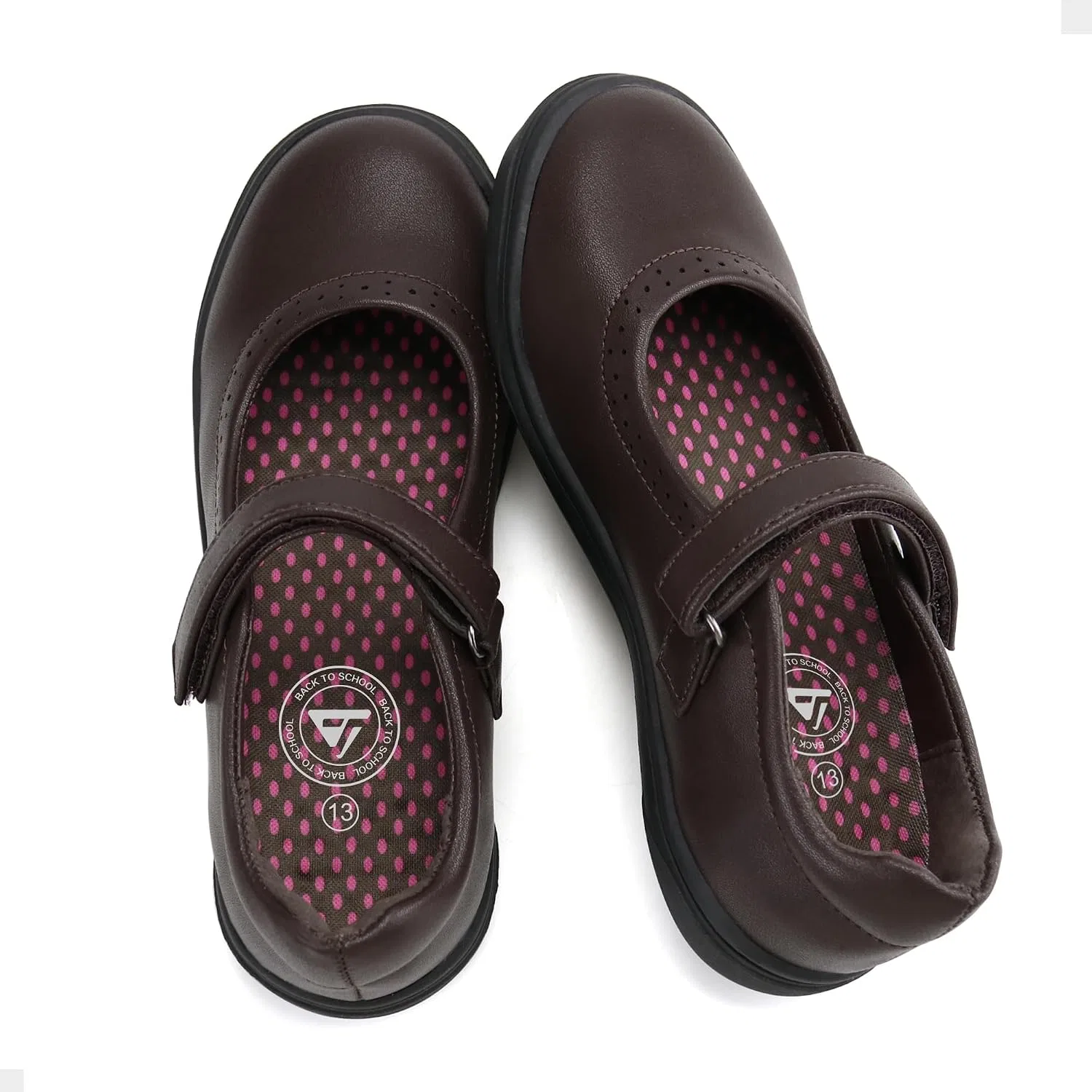 Детские туфли Мэри Джейн для девочек JABASIC, Brown