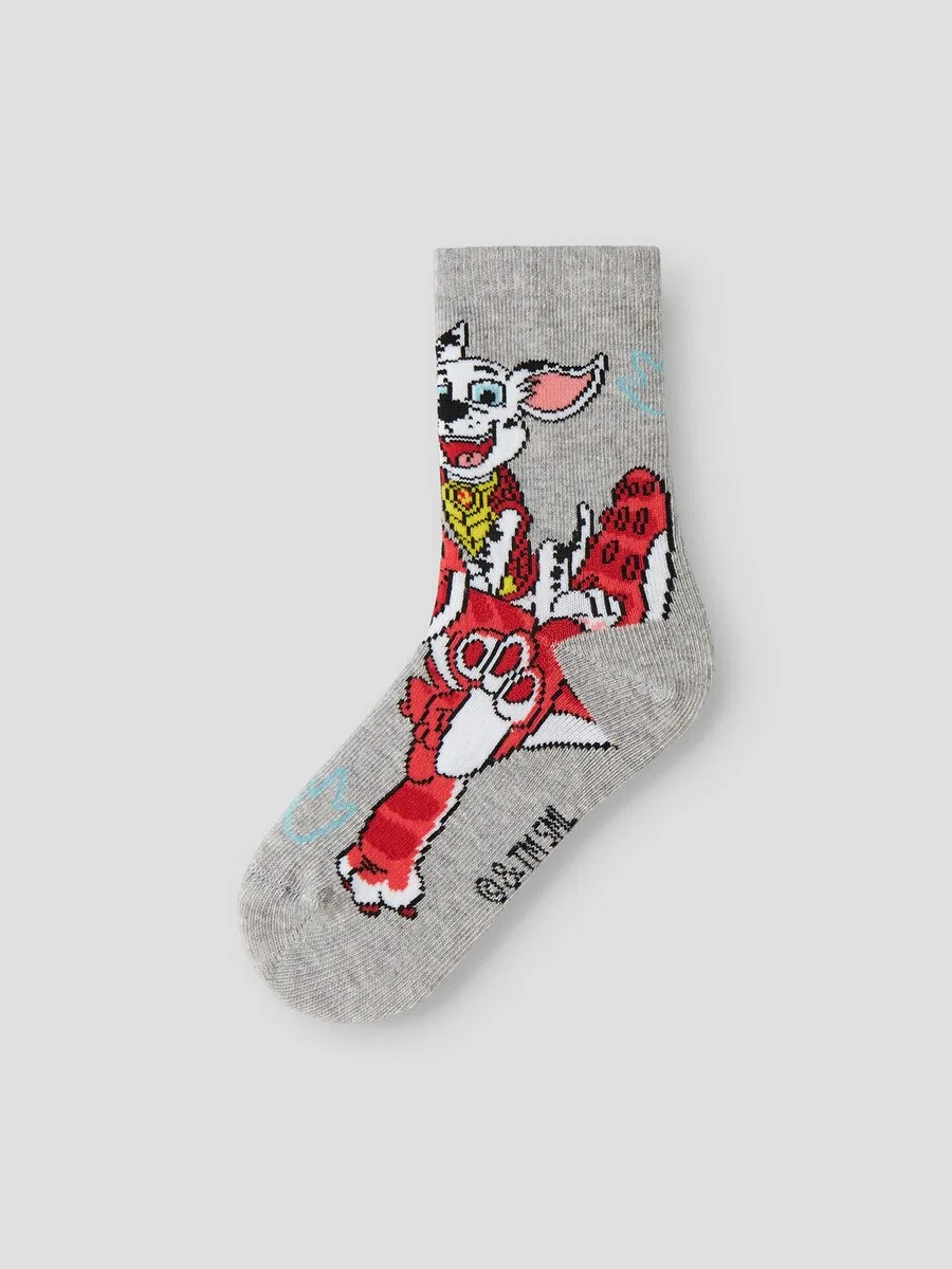 Носки NAME IT 'NMMJannick Paw' в цветах: ночной синий, темно-синий, пятнистый серый — фото 3