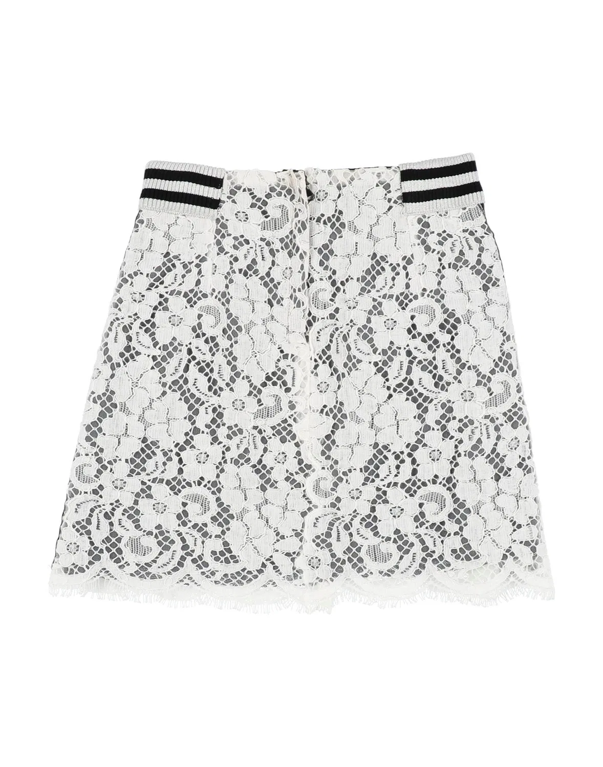 Детская юбка с кружевом Lace Dolce&Gabbana, белый — фото 2