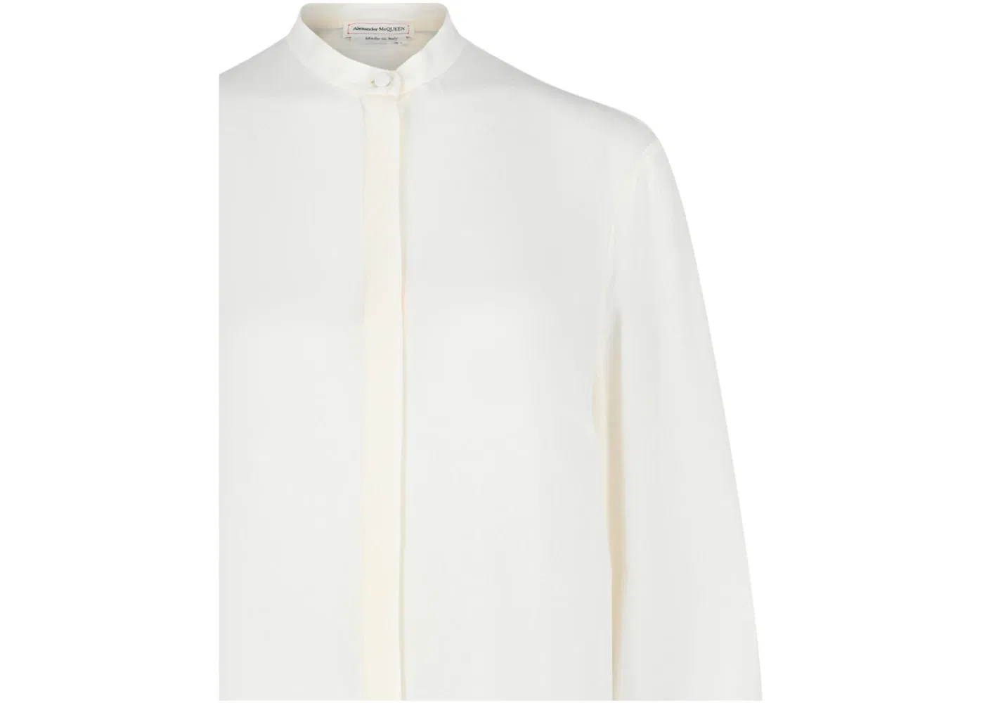 Женская блуза из шифона Blouse Alexander McQueen, Soft White — фото 3
