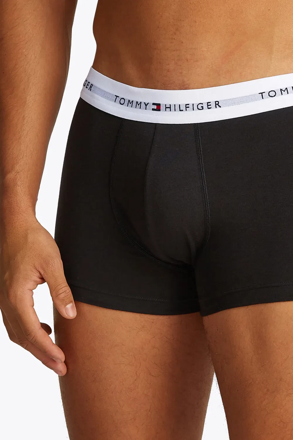 Мужские трусы с поясом Signature 3 Pack Tommy Hilfiger, White — фото 4