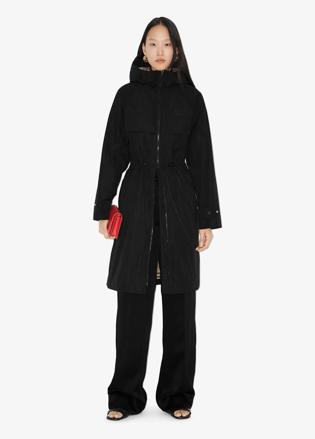 Парка Burberry Lightweight, женская, черный — фото 3