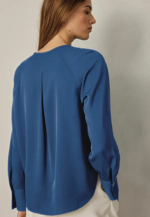 Блуза с длинным рукавом Regular fit Next, синий