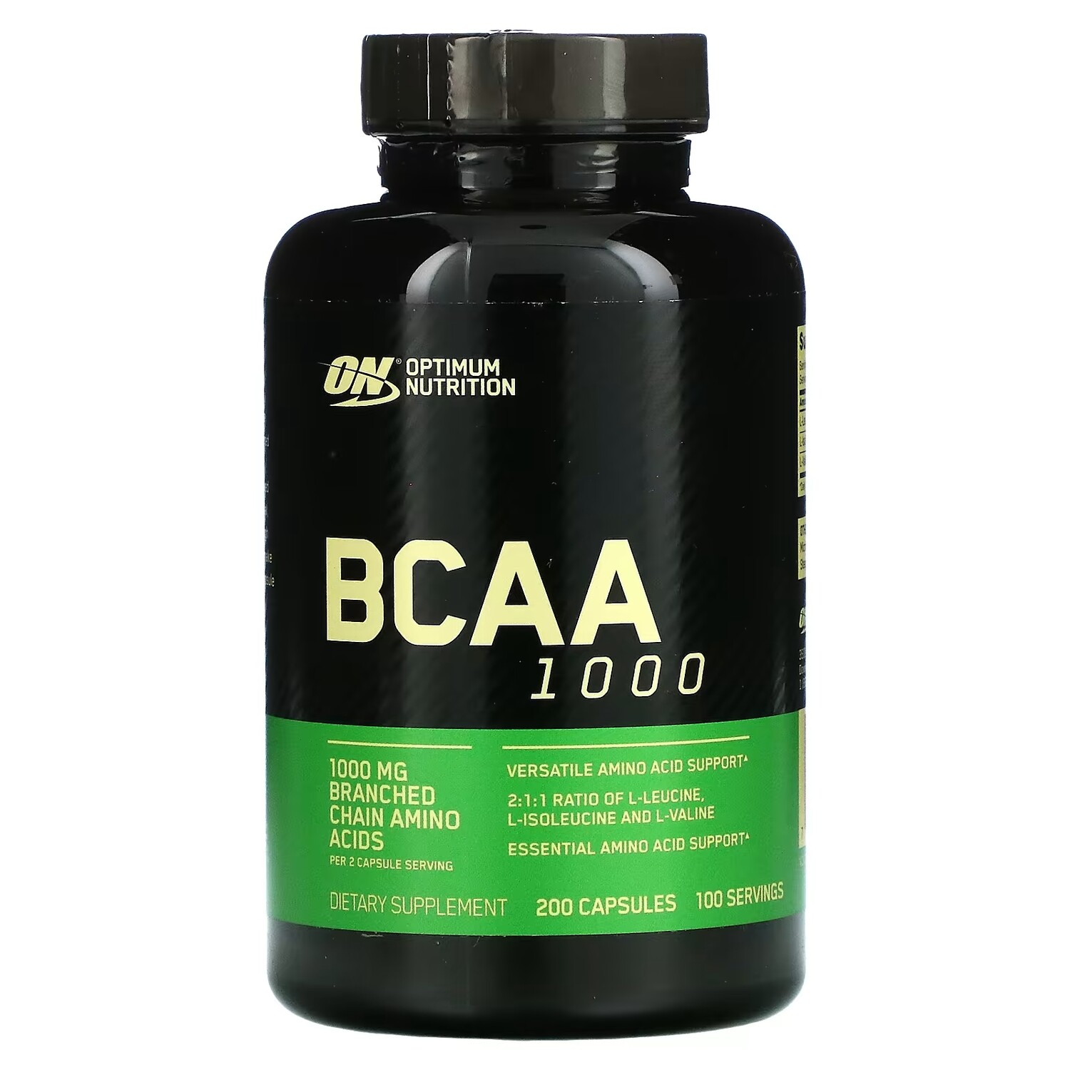 

Optimum Nutrition BCAA 1000 500 мг, 200 капсул