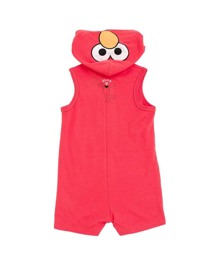 Боди-комбинезон с капюшоном без рукавов Elmo red Sesame Street — фото 2