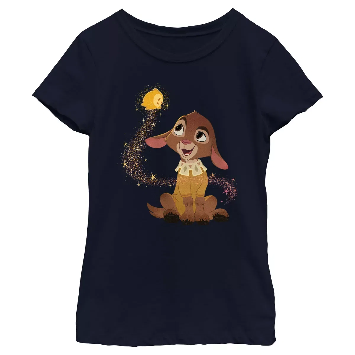 Детская футболка с принтом Wish Valentino and Star Disney, Navy Blue