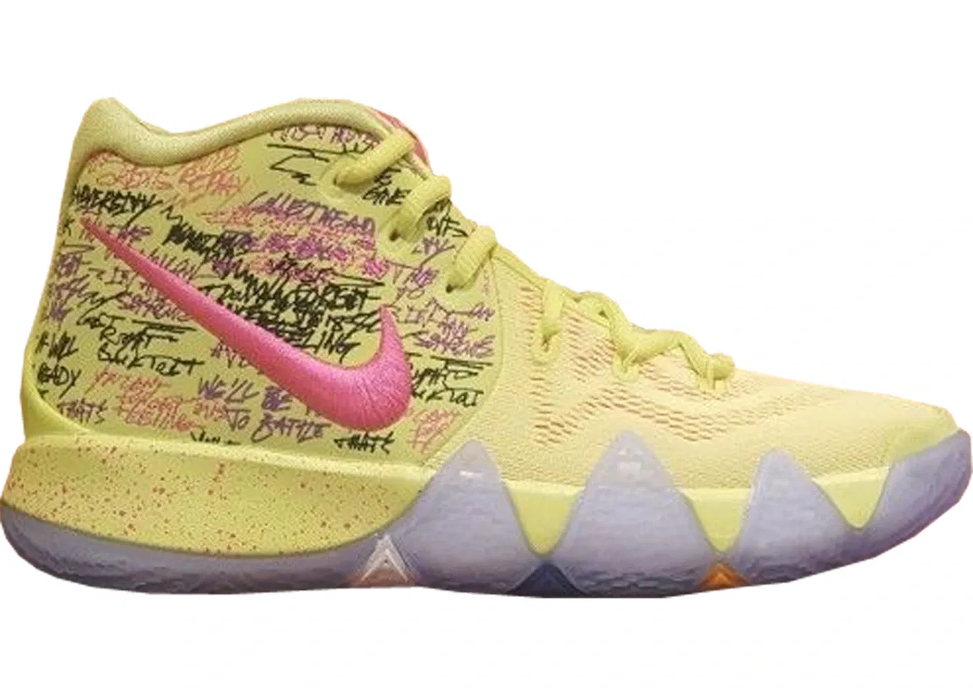 Детские кроссовки для баскетбола с ярким принтом Nike Kyrie 4 Confetti GS Nike, Multi-Color