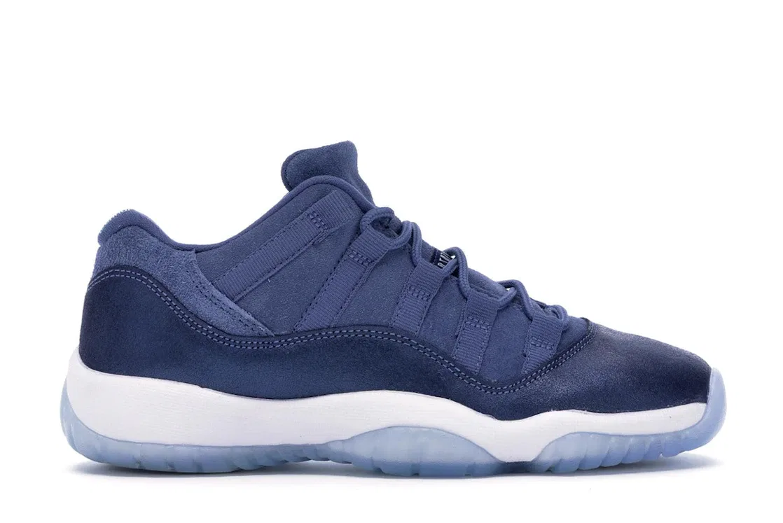 Детские кроссовки Lifestyle с замшей Jordan 11 Retro Low Jordan, Blue Moon/Polarized Blue-Binary Blue