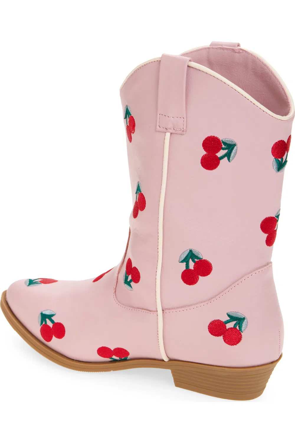 Сапоги западные для малышей с вышивкой вишни Cher Tucker + Tate, Pink Multi — фото 2