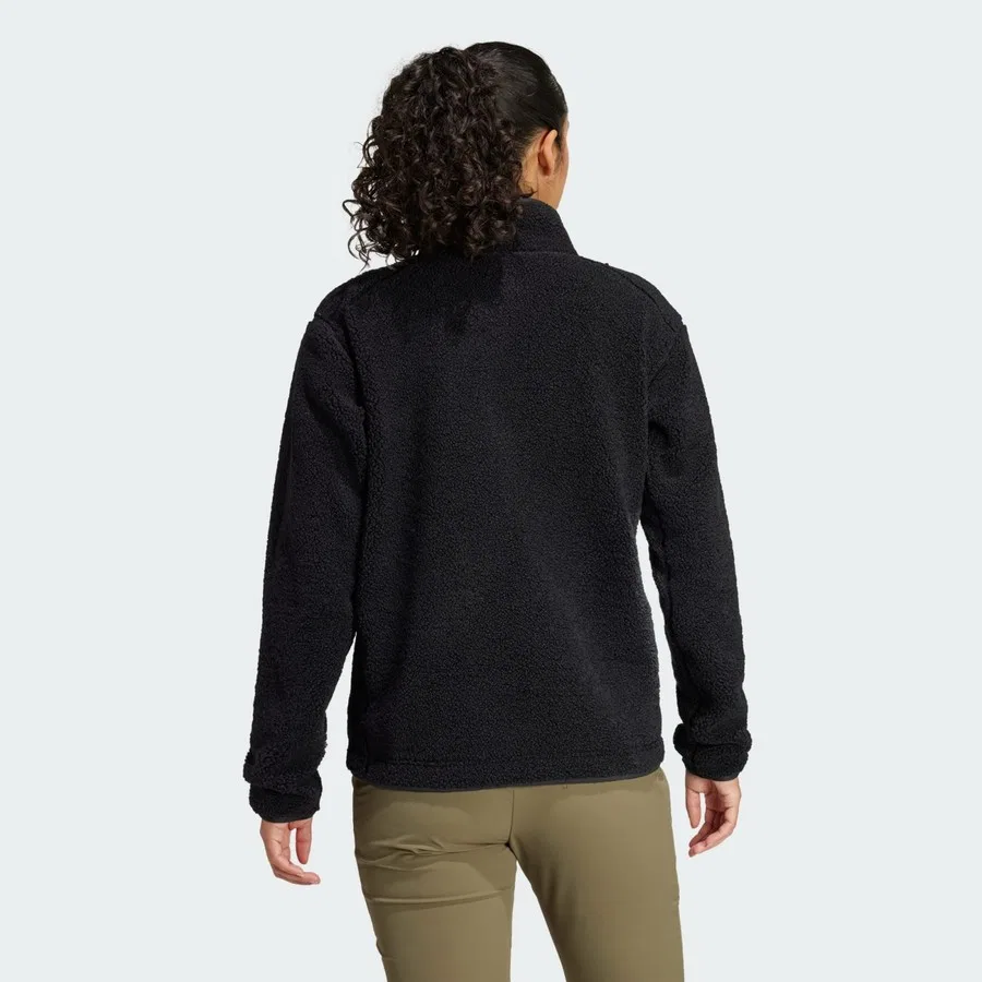 Свитшот флисовый с высоким ворсом без рукавов Terrex Xploric High Pile Fleece Pullover adidas, Фиолетовый — фото 2