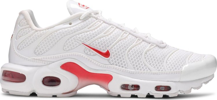 Кроссовки Nike Wmns Air Max Plus 'White Track Red', белый - фото