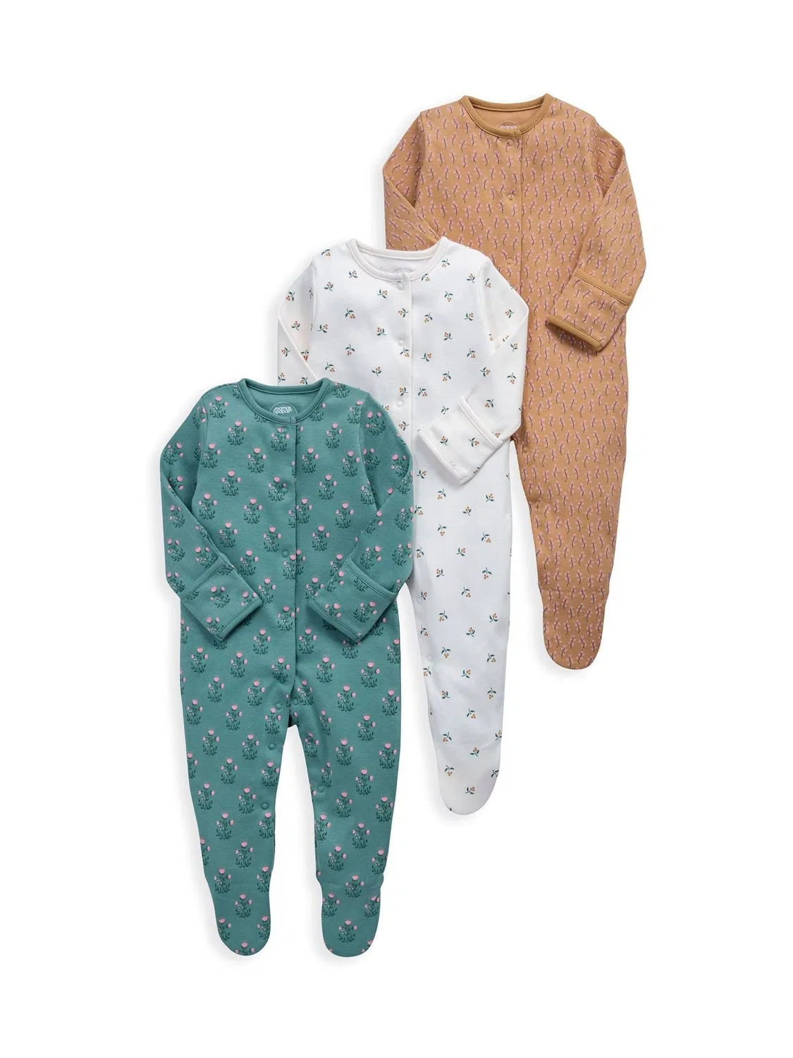 Комплект боди с длинным рукавом Mamas & Papas, розовый — фото 2