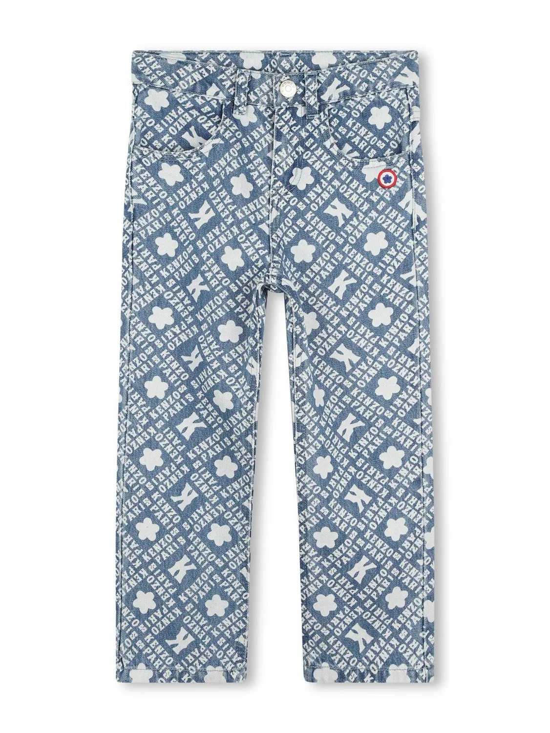 Джинсы с монограммой Kenzo, синий