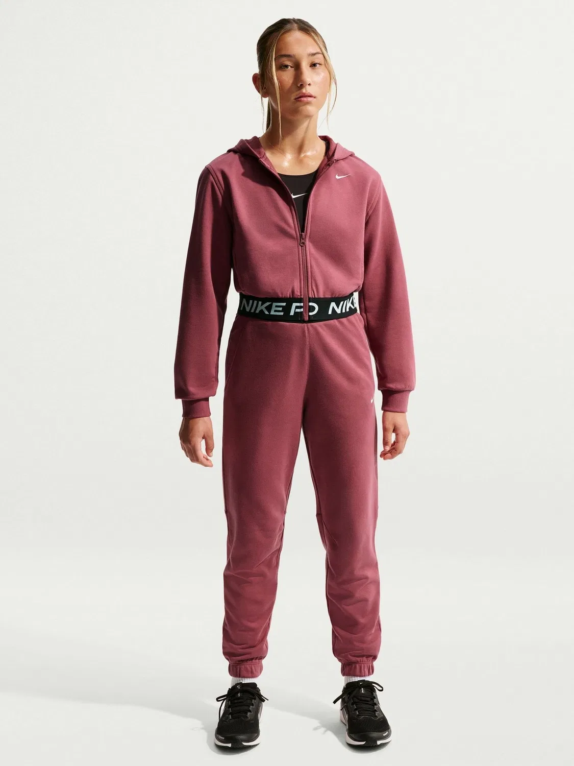 Толстовка Nike Pink Smoke Pro Dri-FIT, розовый дым
