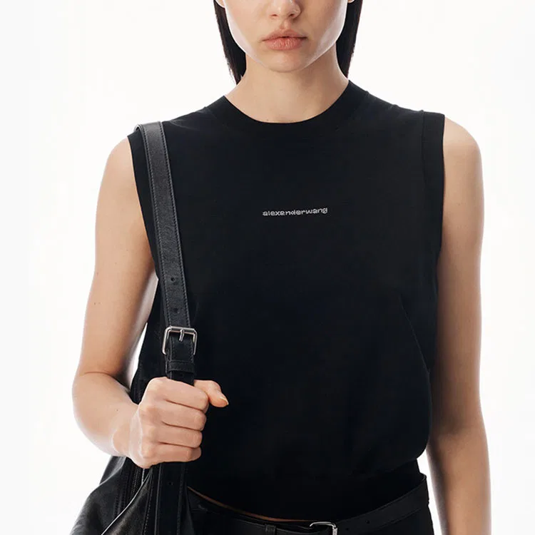 Женский топ-майка Alexander Wang, Black — фото 3