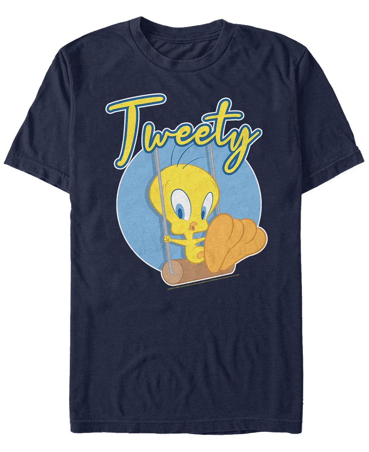 

Мужская футболка с коротким рукавом looney tunes tweety swing Fifth Sun, синий