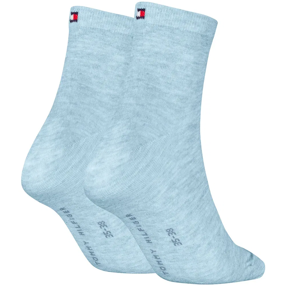 Женские высокие носки с фирменным логотипом Tommy hilfiger, Blue — фото 2