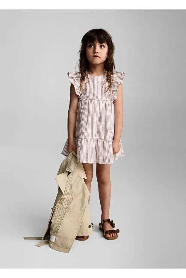 Детское платье с воланами Mango Baby, Red