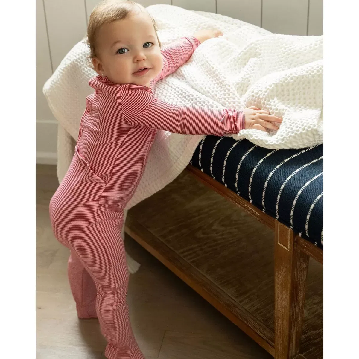 Детское боди-комбинезон с длинным рукавом MiniMoi NEWBORN, Red — фото 3