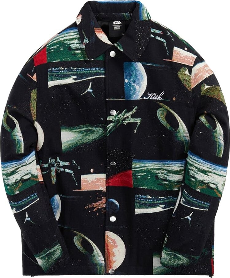 

Куртка Kith For Star Wars Planets Coaches Jacket 'Black', черный