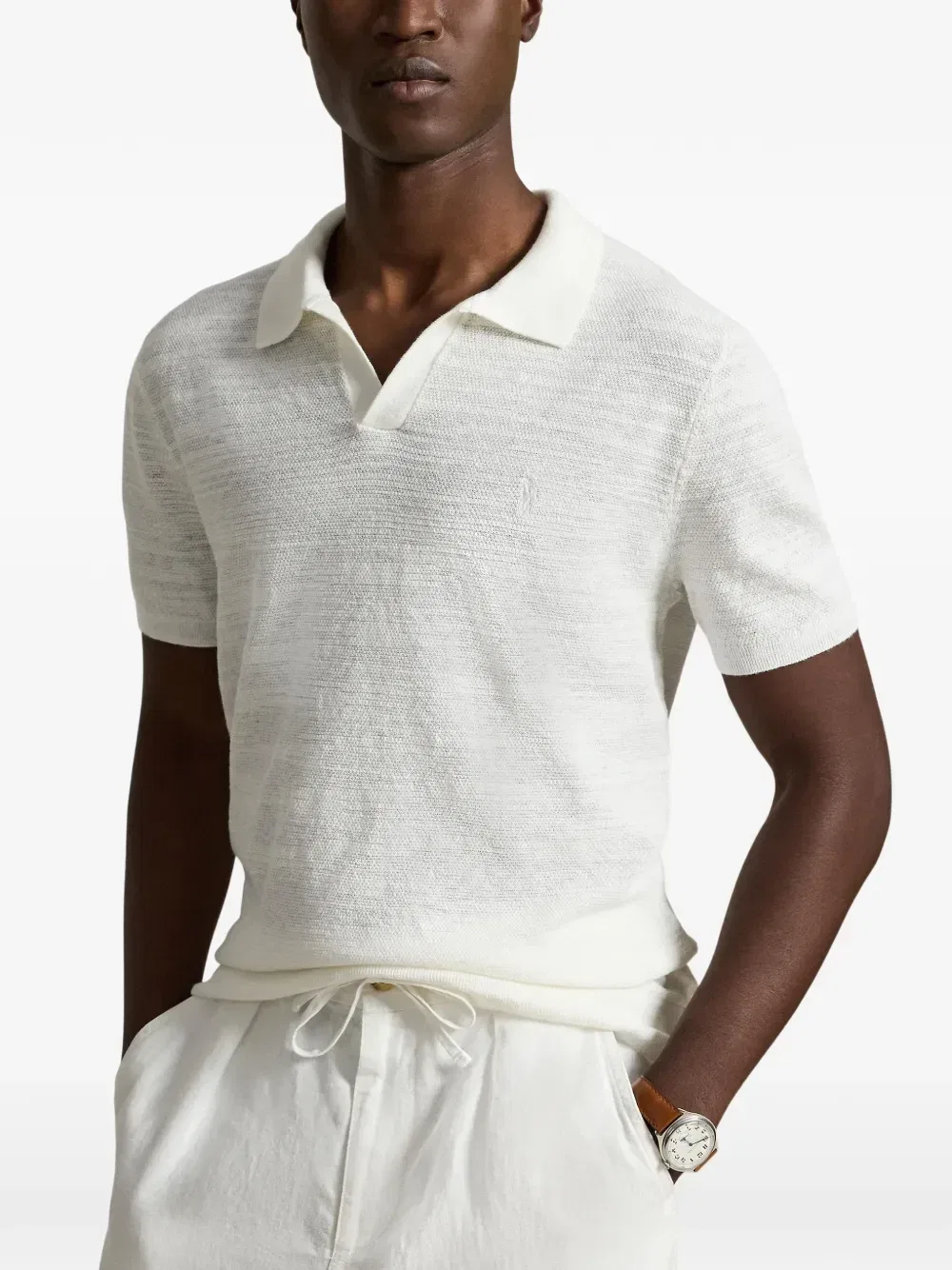 Футболка с вышивкой Pony Polo Ralph Lauren, белый — фото 3