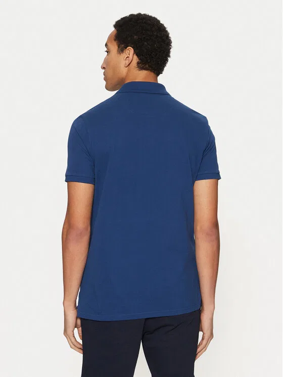 Поло regular fit U.S. Polo Assn., темно-синий — фото 3