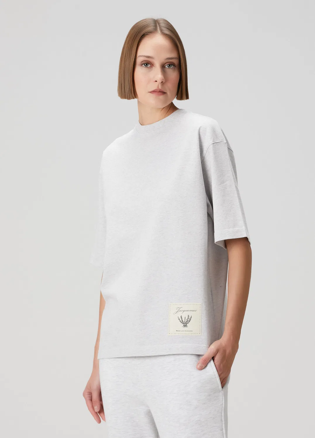 Футболка Jacquemus, серый — фото 3