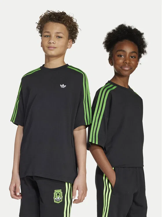Футболка loose fit Minecraft Adidas, черный