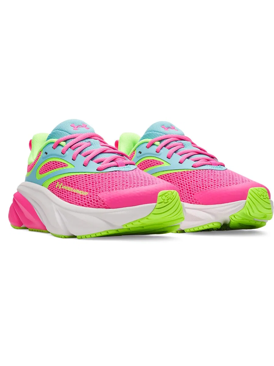 Спортивные кроссовки UNDER ARMOUR 'GGS Rogue 6' неоново-розового цвета — фото 3