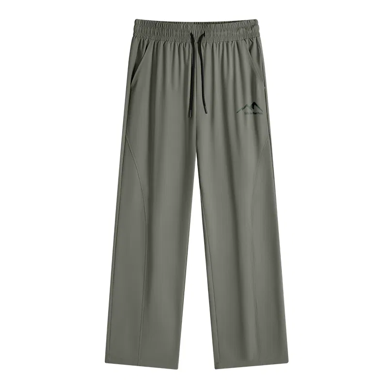 Детские повседневные брюки со средней посадкой прямого кроя Micro-Stretch MINISO, Khaki — фото 3