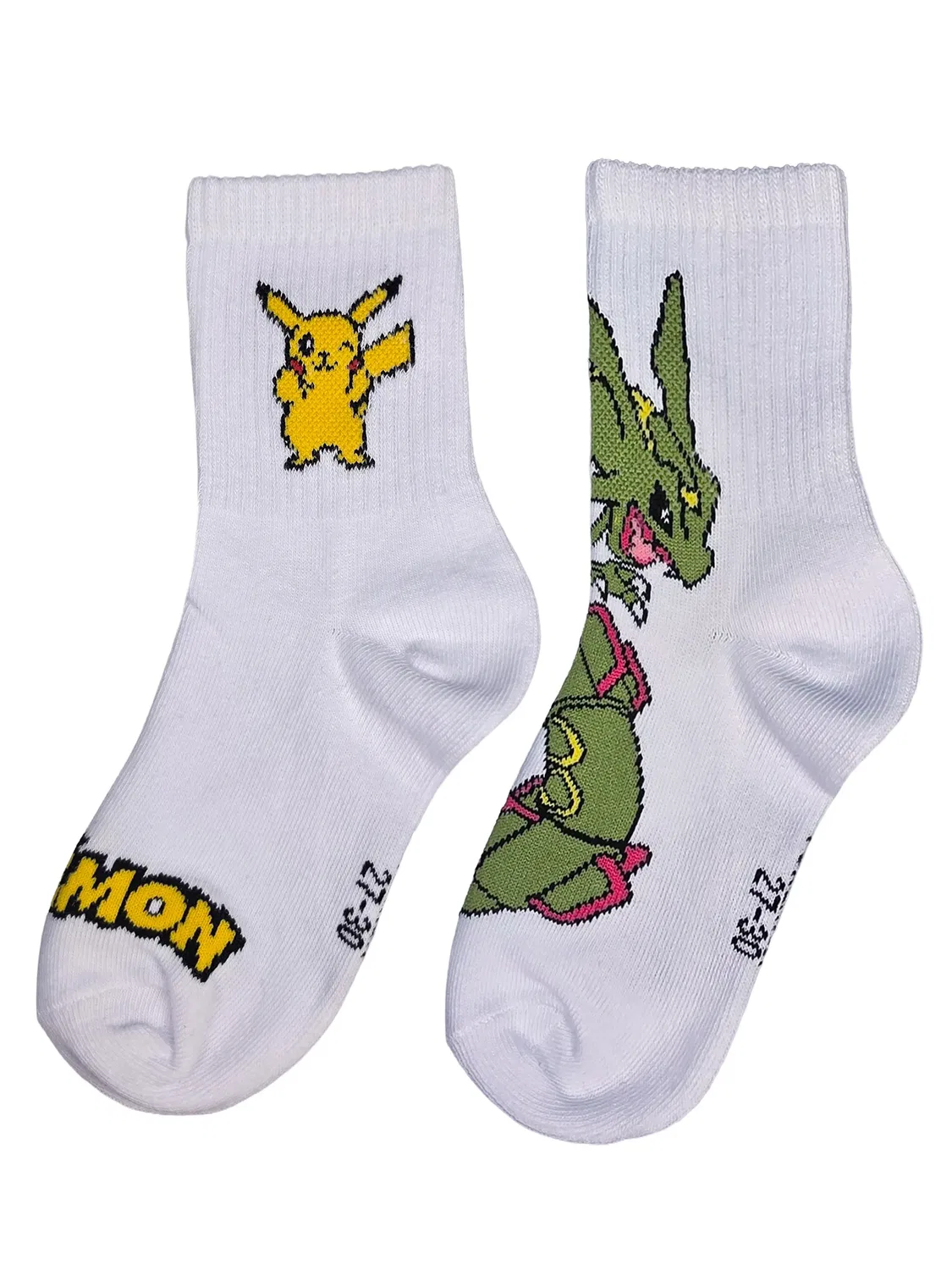Носки с принтом комплект 2 пары Pokemon, белый — фото 2