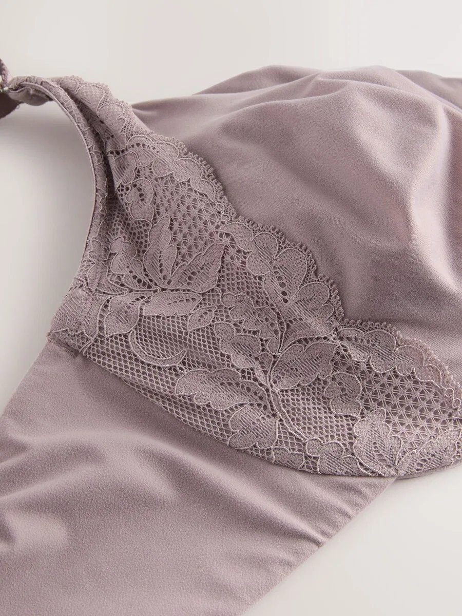 Бюстгальтер Next Minimiser Bra 'Forever Comfort' в бежевом цвете — фото 3