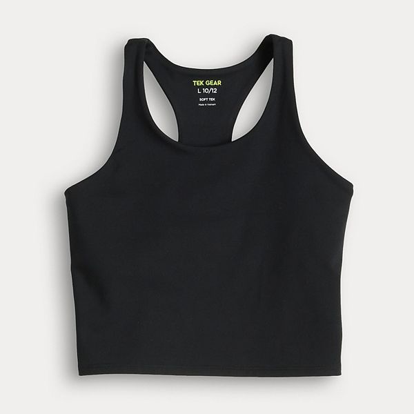 Детский топ-бюстгальтер с круглым вырезом для девочек 7-16 лет Tek Gear, Black Luxe