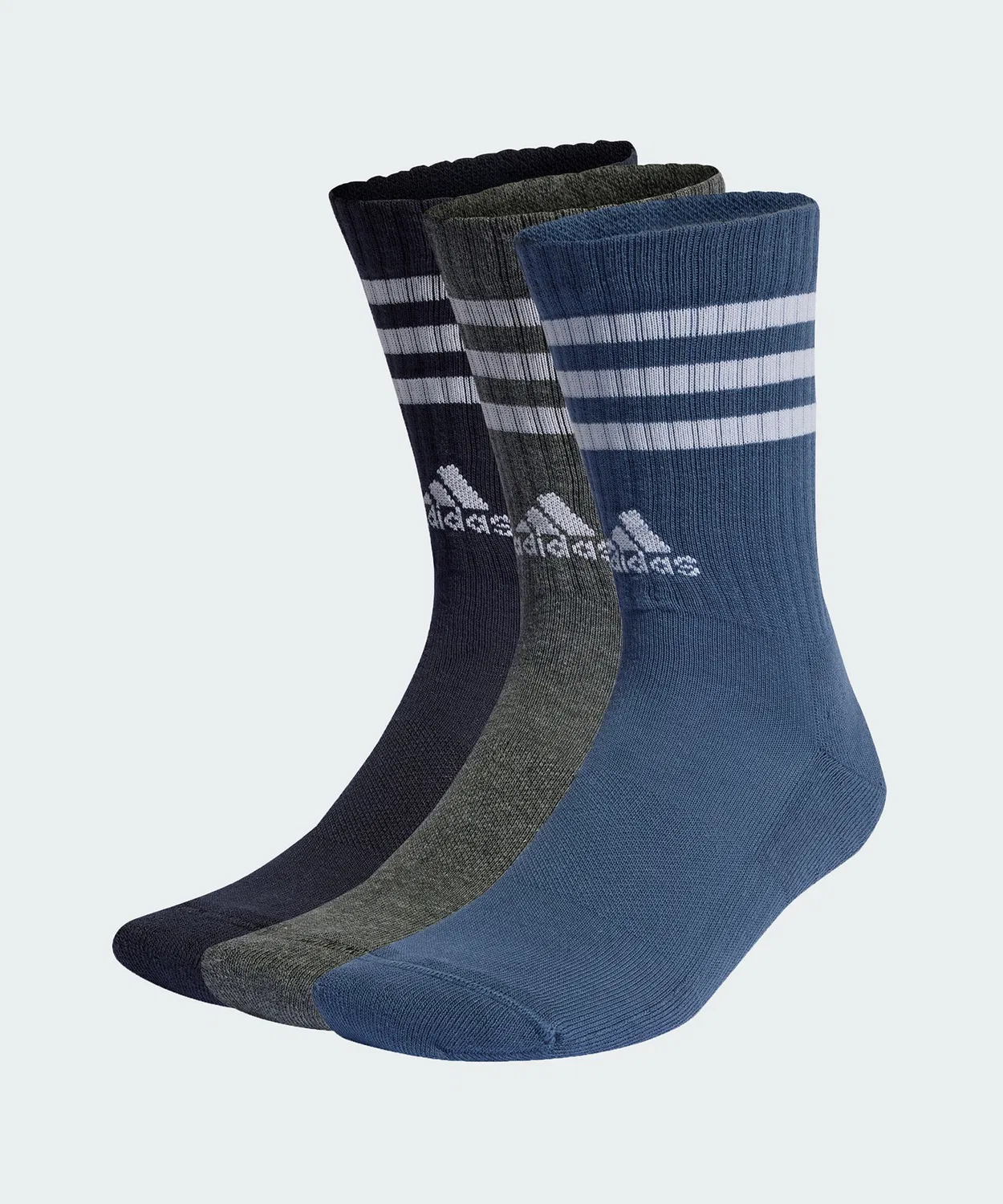Мужские носки с поддержкой свода стопы, комплект из 3 пар Adidas, Blue