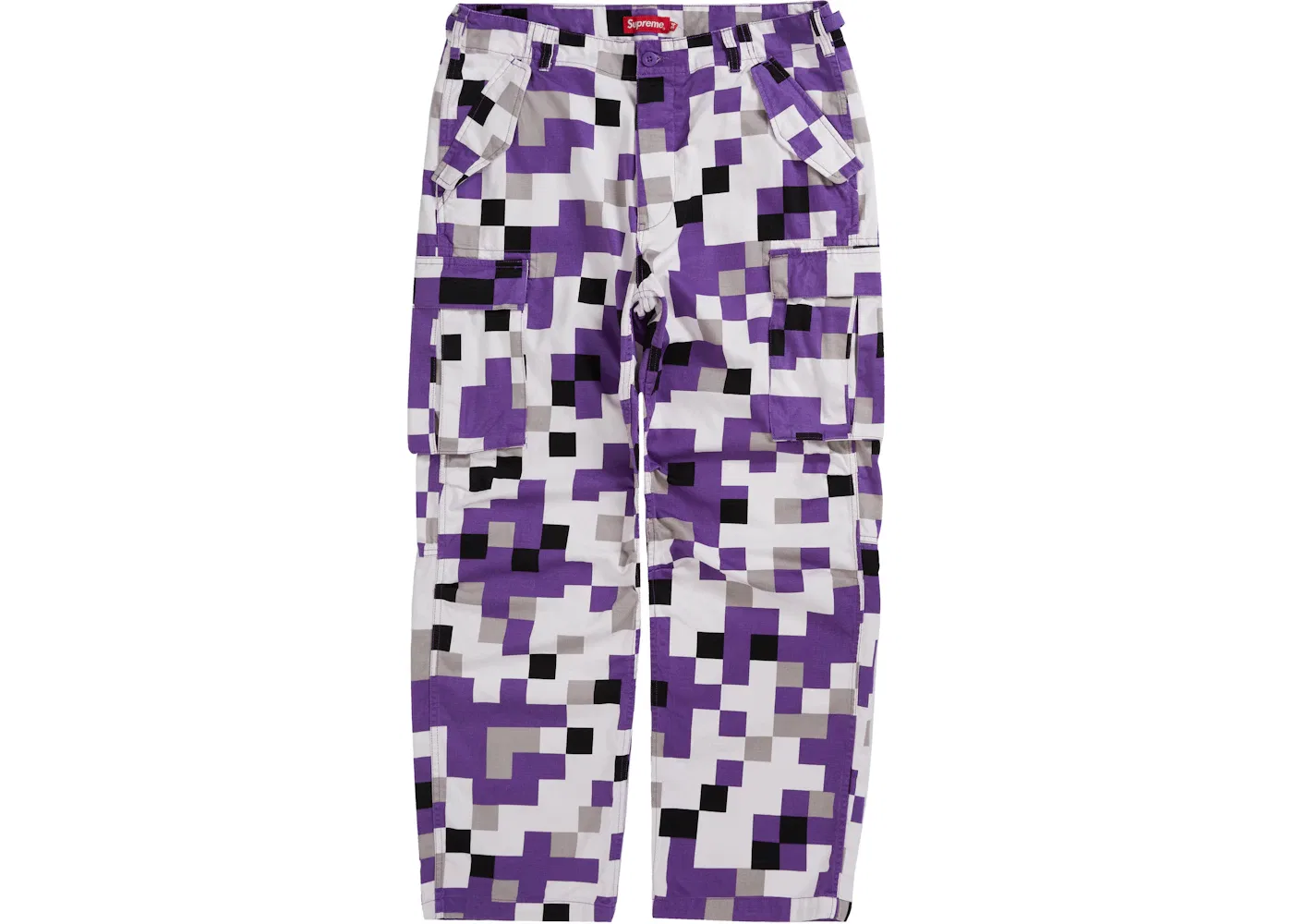 Мужские брюки с камуфляжным принтом Supreme Pant (FW20), Purple Digi Camo