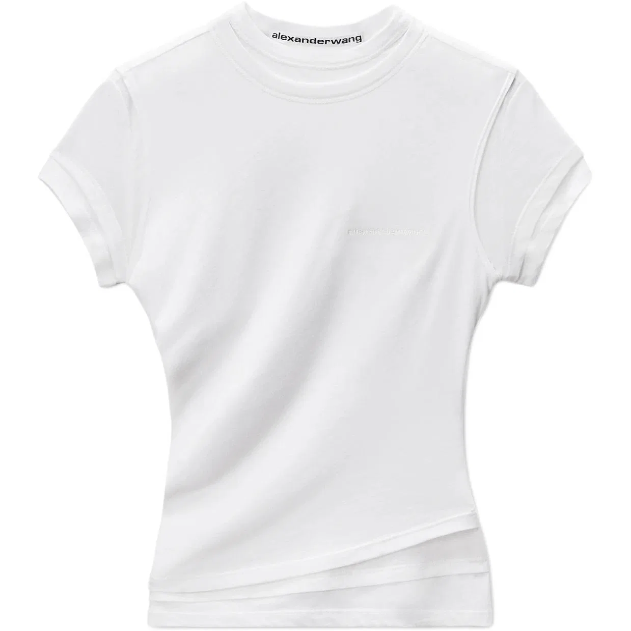 Женская футболка с длинным рукавом и слоями Alexander Wang, White