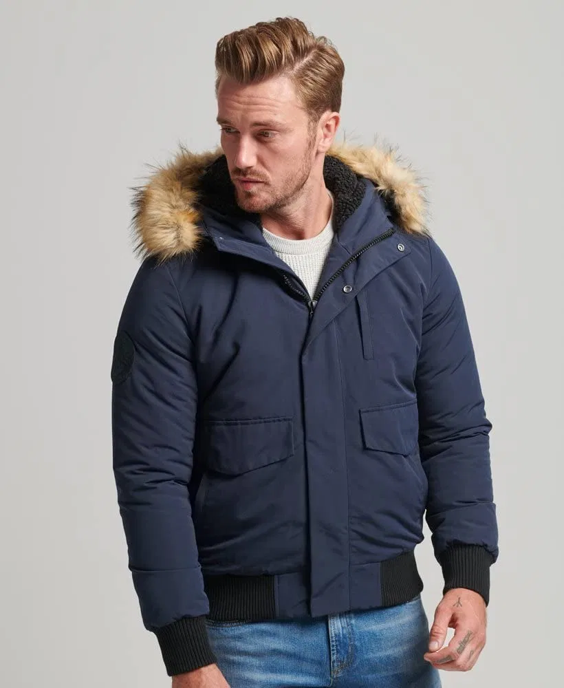 Мужская куртка-бомбер Everest Superdry, Nordic Charcoal Marl — фото 2
