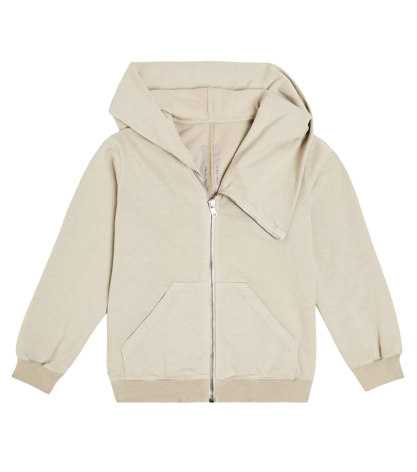 Свитшот хлопковый Rick Owens Kids, белый