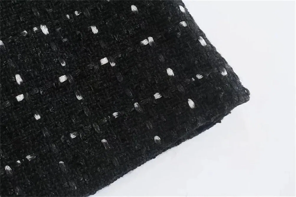 Женское летнее мини-платье A-силуэта с квадратным вырезом, Black — фото 4