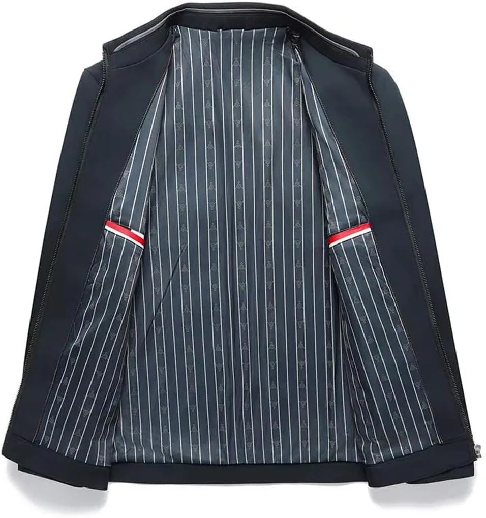 Мужская джинсовая куртка, плюс сайз, M-4XL, чёрный — фото 3